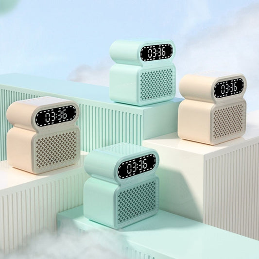 Desktop Alarm Clock Bluetooth Speaker Dual-speaker High-power Computer Audio(Light Blue) - Desktop Speaker by buy2fix | Online Shopping UK | buy2fix