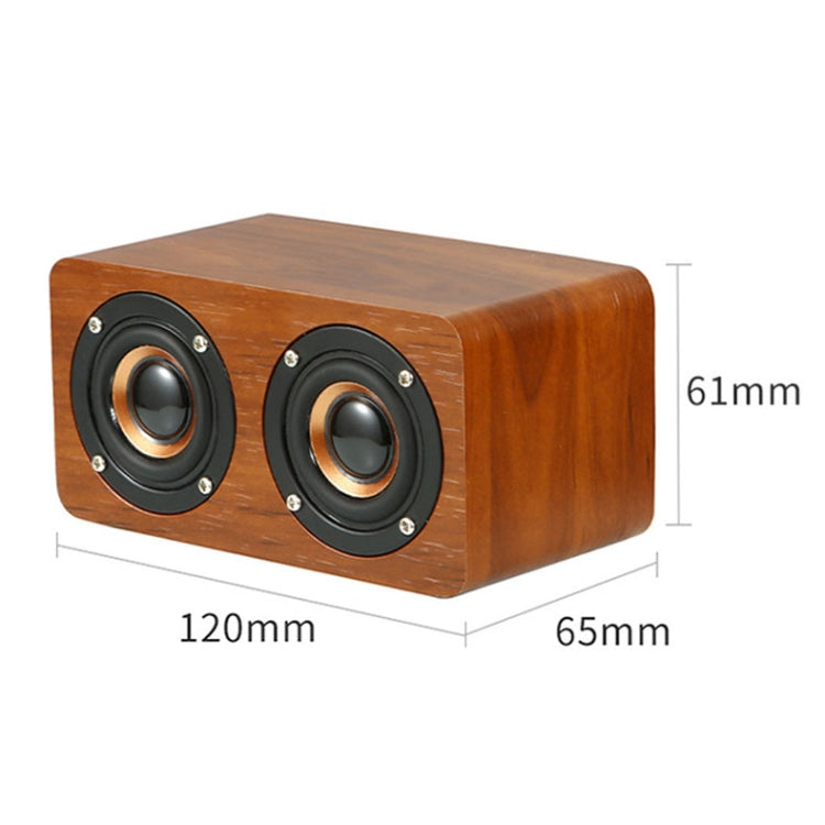 Wooden Retro 3D Stereo Audio Bluetooth Speaker Subwoofer Desktop Audio(Bamboo Pattern) - Desktop Speaker by buy2fix | Online Shopping UK | buy2fix