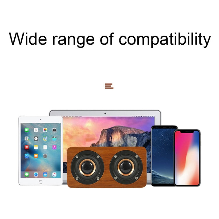 Wooden Retro 3D Stereo Audio Bluetooth Speaker Subwoofer Desktop Audio(Brown Wood Pattern) - Desktop Speaker by buy2fix | Online Shopping UK | buy2fix