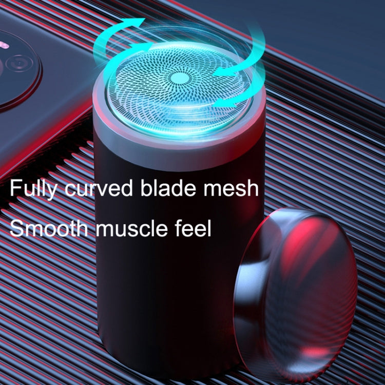 Motorized Men Mini Travel Portable Beard Razor Washable(Green) - Shavers & Accessories by buy2fix | Online Shopping UK | buy2fix