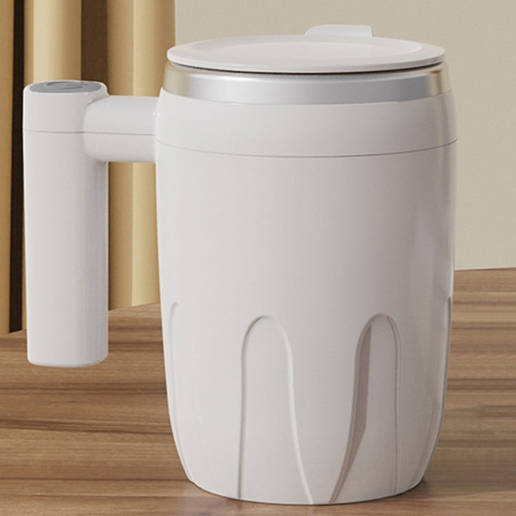 Automatic Stainless Steel Stirring Cup Portable Coffee Mug Magnetic Mug(White) - Coffee Machine & Accessories by buy2fix | Online Shopping UK | buy2fix
