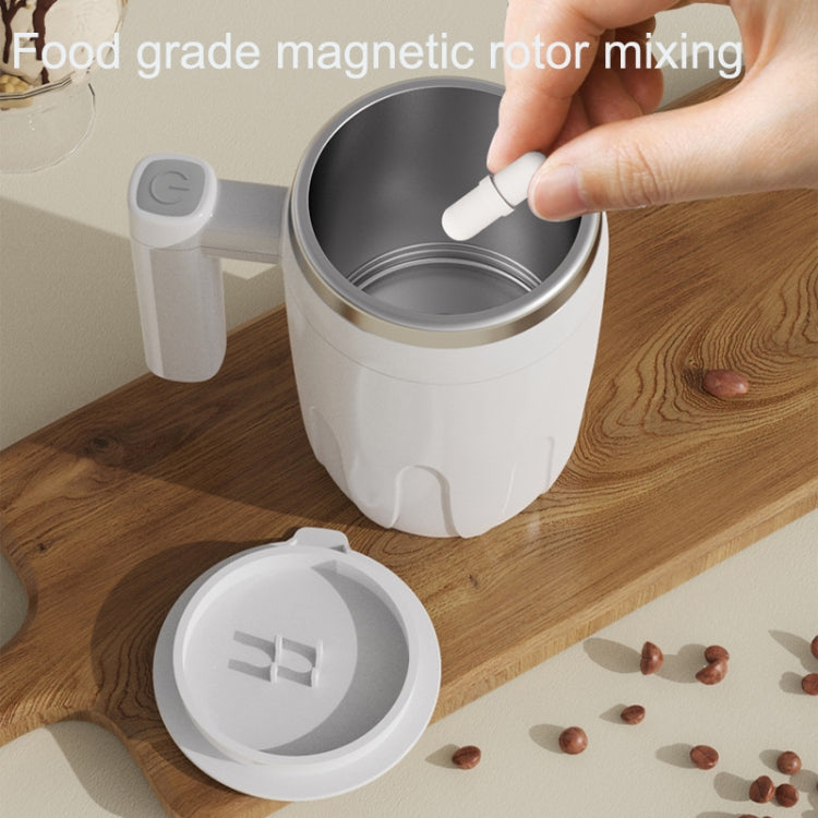 Automatic Stainless Steel Stirring Cup Portable Coffee Mug Magnetic Mug(White) - Coffee Machine & Accessories by buy2fix | Online Shopping UK | buy2fix