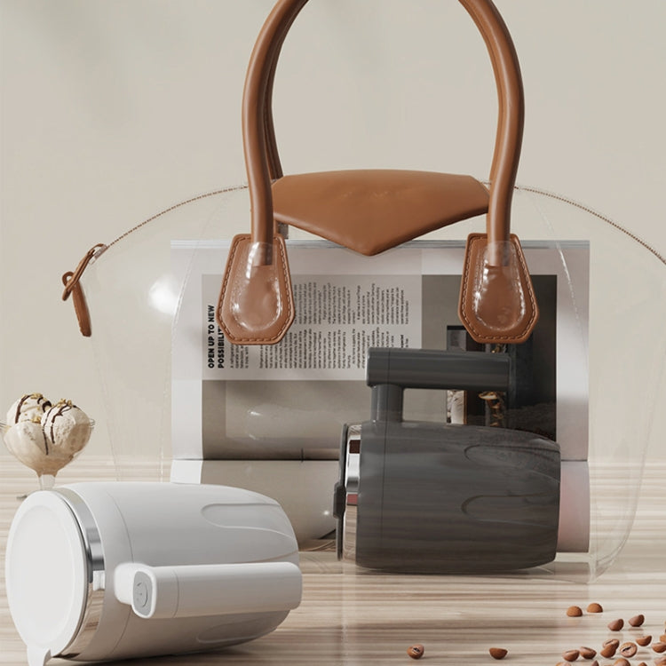 Automatic Stainless Steel Stirring Cup Portable Coffee Mug Magnetic Mug(White) - Coffee Machine & Accessories by buy2fix | Online Shopping UK | buy2fix