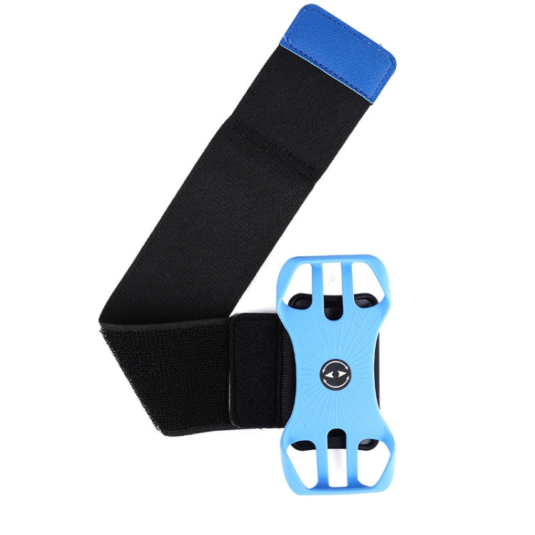 Four Claws Wide Removable Swivel Arm Wrist Strap Cell Phone Bag Sports Arm Bag For 4.5-7 inch Phone(Blue) - Other by buy2fix | Online Shopping UK | buy2fix