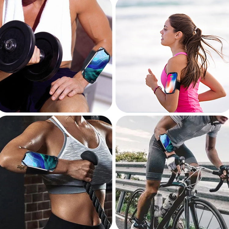 Four Claws Wide Removable Swivel Arm Wrist Strap Cell Phone Bag Sports Arm Bag For 4.5-7 inch Phone(Fluorescent Green) - Other by buy2fix | Online Shopping UK | buy2fix