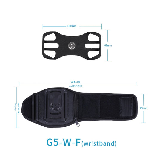 For 4.5-7 inch Phone Zipper Pocket Removable Rotating Arm Belt Bag Running Riding Phone Case(4 Claw Black) - Other by buy2fix | Online Shopping UK | buy2fix