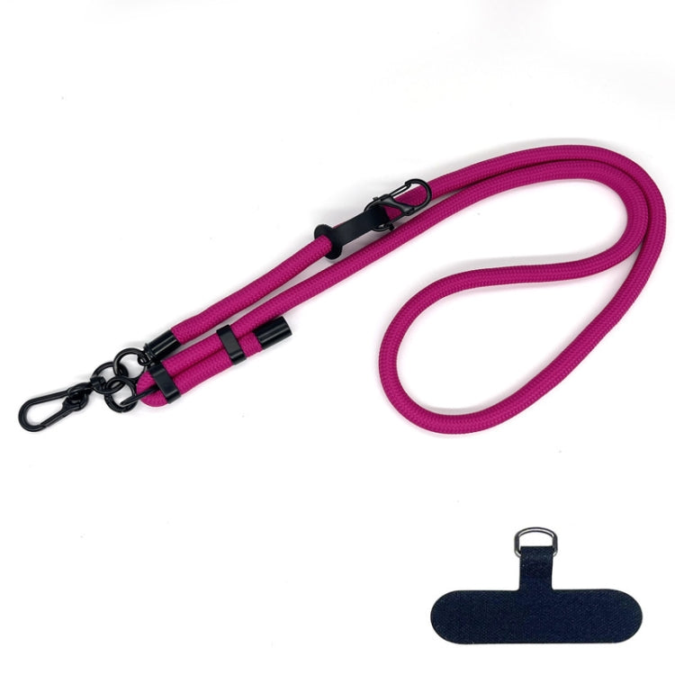 10mm Thick Rope Mobile Phone Anti-Lost Adjustable Lanyard Spacer(Rose Color) - Lanyards & Wrist Straps by buy2fix | Online Shopping UK | buy2fix