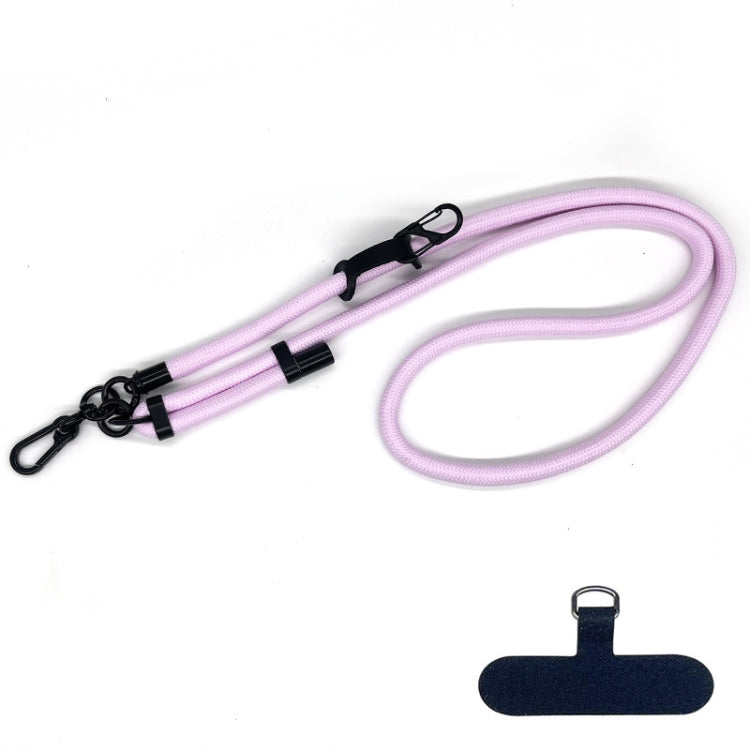 10mm Thick Rope Mobile Phone Anti-Lost Adjustable Lanyard Spacer(Pink Purple) - Lanyards & Wrist Straps by buy2fix | Online Shopping UK | buy2fix