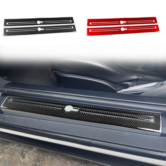 For Jaguar F-TYPE 2013+ Left And Right Drive Universal Door Sill Decorative Sticker(Red) by buy2fix