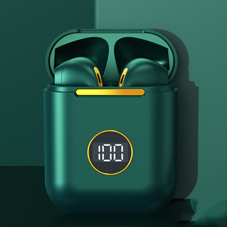 X1 TWS LED Digital Display Wireless Noise Reduction Sport Bluetooth Headphone(Green) - TWS Earphone by buy2fix | Online Shopping UK | buy2fix