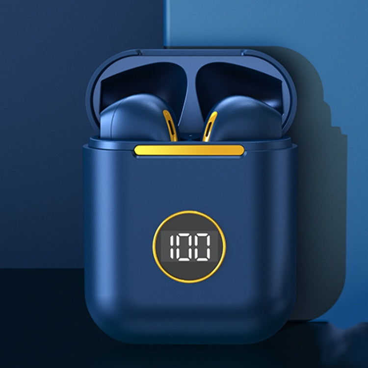 X1 TWS LED Digital Display Wireless Noise Reduction Sport Bluetooth Headphone(Blue) - TWS Earphone by buy2fix | Online Shopping UK | buy2fix