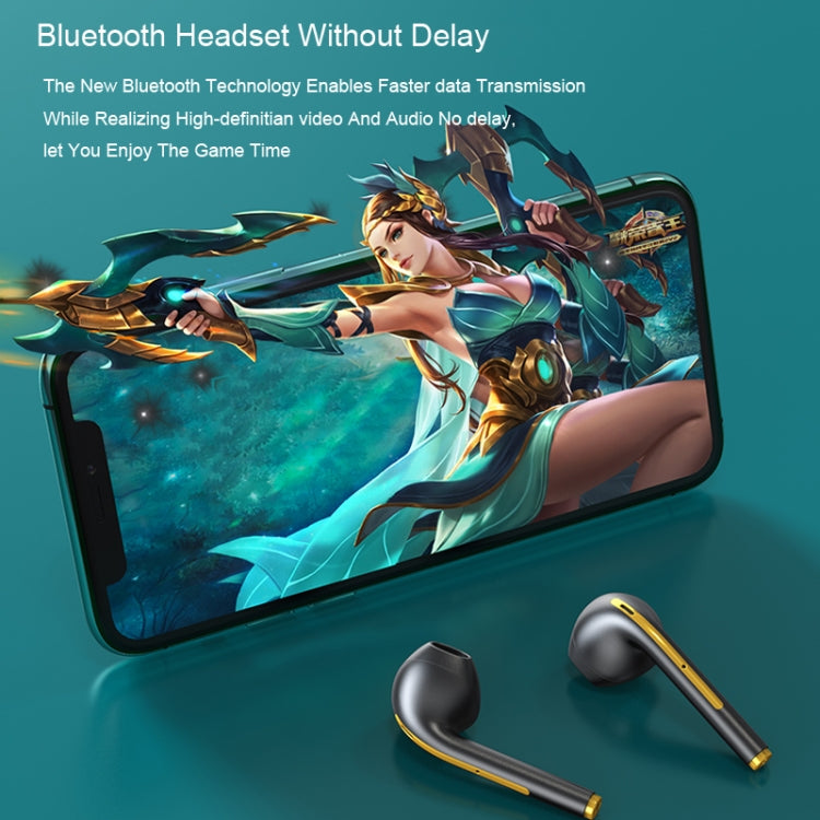 X1 TWS LED Digital Display Wireless Noise Reduction Sport Bluetooth Headphone(White) by buy2fix