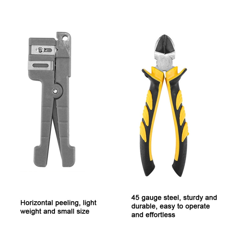 YH-G10 10-in-1 Fiber Optic Tool Kit TK-S6 Cable Knife and Stripping Kit by buy2fix