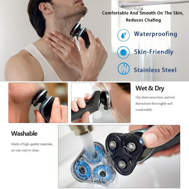 For Philips Electric Shaver S5000 Series SH50 Replacement Blade Head Integral Three Head(Silver) by buy2fix