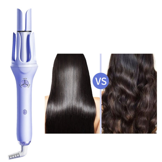 Extended Automatic Ceramic Curling Iron 32mm Shaped Big Wave Styling Tools,CN Plug(Purple) by buy2fix