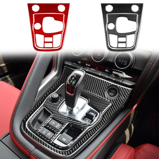 For Jaguar F-TYPE 2013+ 2pcs/ Set Panel Gear Position Decorative Sticker, Size: Right-hand Drive(Red) by buy2fix
