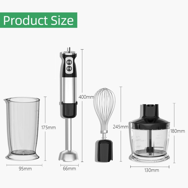 6-in-1 600W Multifunctional Electric Blender Stainless Steel Food Cooking Stick EU Plug - Stirrer & Squeezer by buy2fix | Online Shopping UK | buy2fix