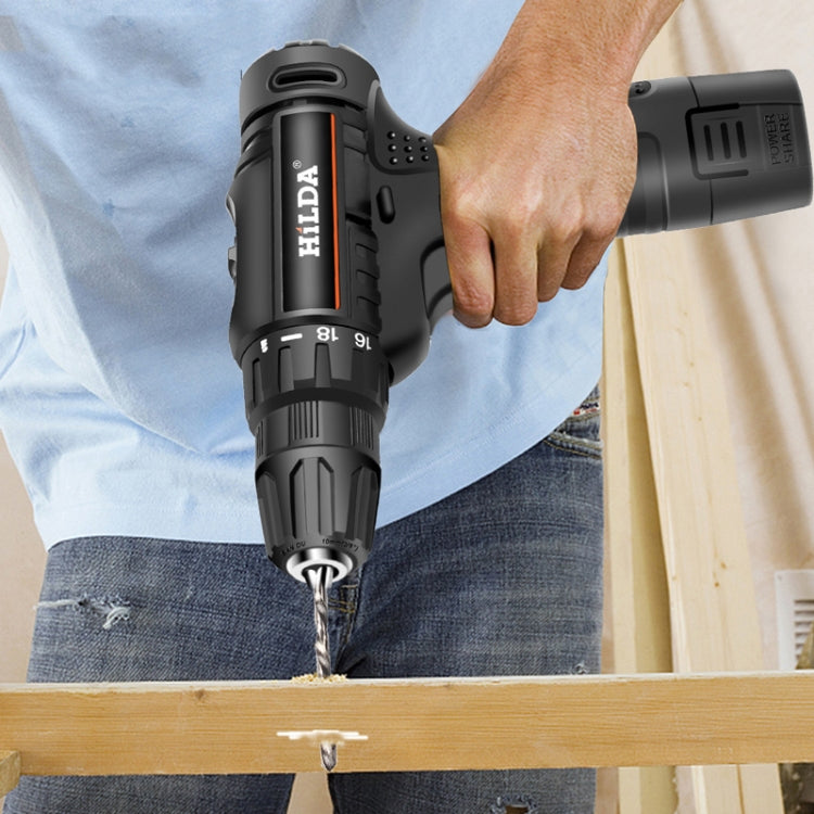 HILDA Home Power Drill 12V Li-Ion Drill With Charger And Battery, EU Plug, Model: Cloth Packing by HILDA