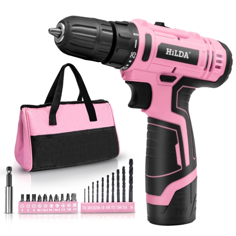 HILDA 12V Cordless Impact Drill Electrical Screwdriver, Plug: EU Plug by HILDA