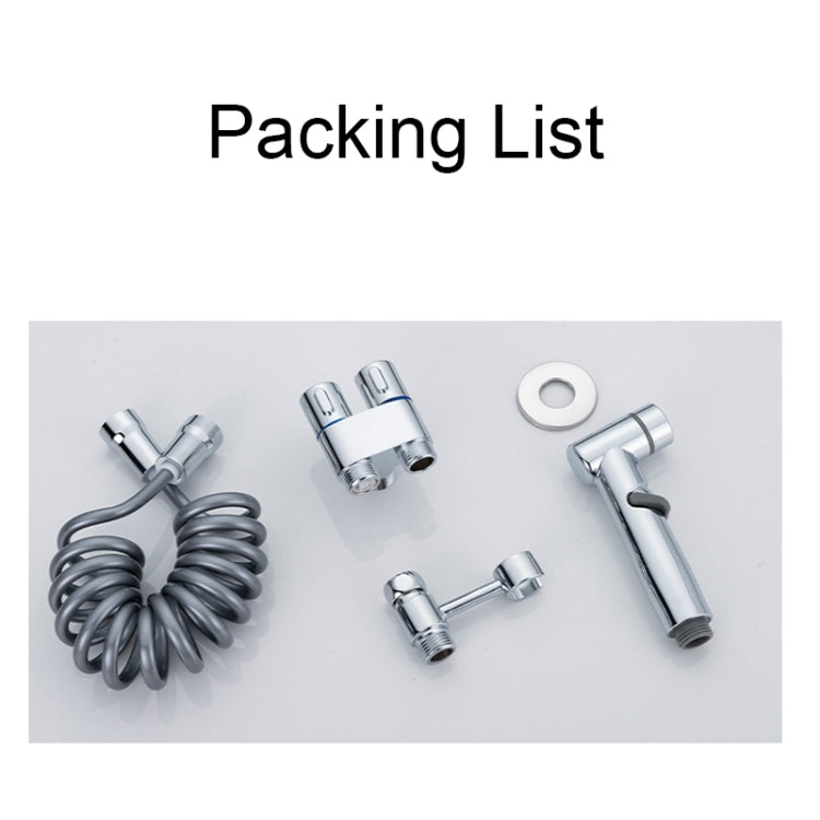 Toilet Mate Booster Flusher Toilet Cleaning Shower Set, Specification: Electroplated Copper Model by buy2fix