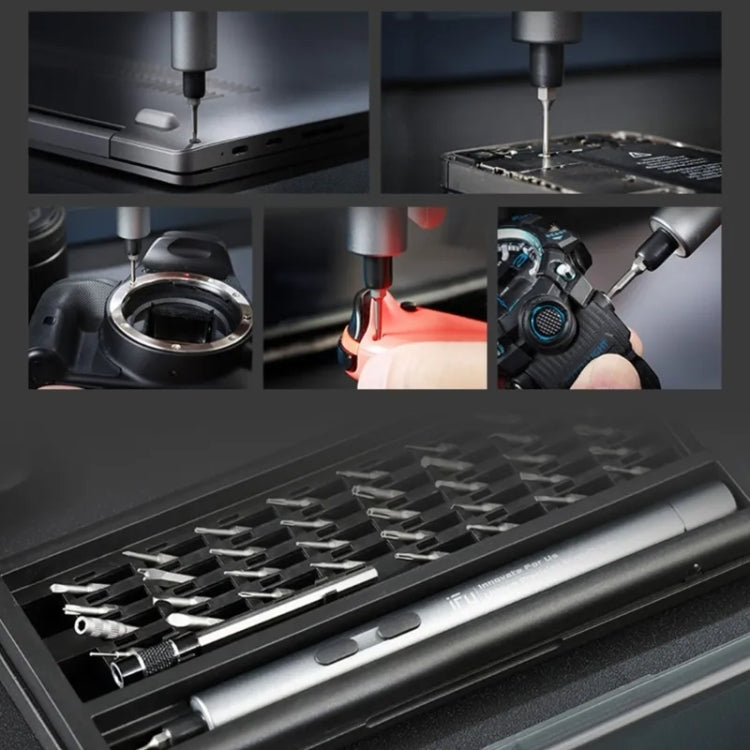 IFu 42-In-1 Electric Screwdriver Set Precisions USB Fast Charging Screw Driver With LED Work Light(D2 Plus) by IFu