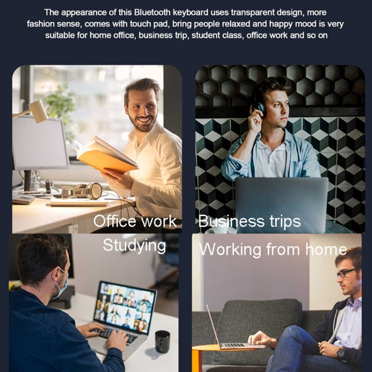 KB-333 RGB Backlit Wireless Bluetooth Keyboard Cell Phone Tablet Laptop Compatible Keypad(Pink) by buy2fix