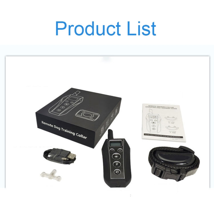 Intelligent Electronic Remote Control Dog Training Device Pet Training Shock Collar Bark Stopper, Style: T700 by buy2fix