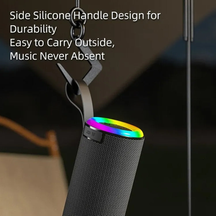 Wireless Bluetooth Speaker with RGB Light Portable Waterproof Small Audio(Green) - Desktop Speaker by buy2fix | Online Shopping UK | buy2fix