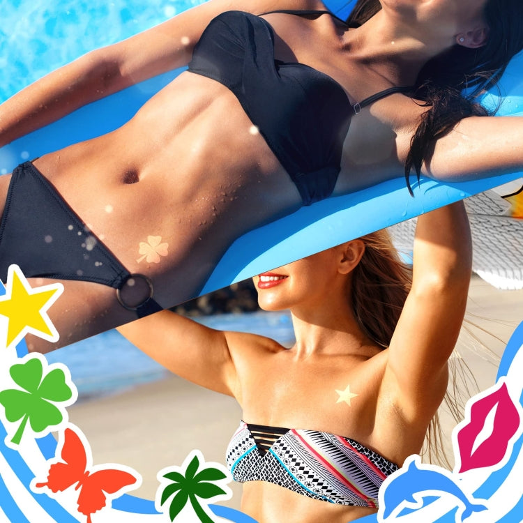 180pcs /Pack Style 5 Tanning Sunbathing Stickers Self Adhesive Body Stickers - Sticker & Tags by buy2fix | Online Shopping UK | buy2fix