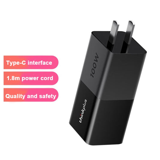 Lenovo Thinkplus 100W GaN Lipstick Power Adapter USB-C/Type-C Fast Charger,CN Plug by Lenovo