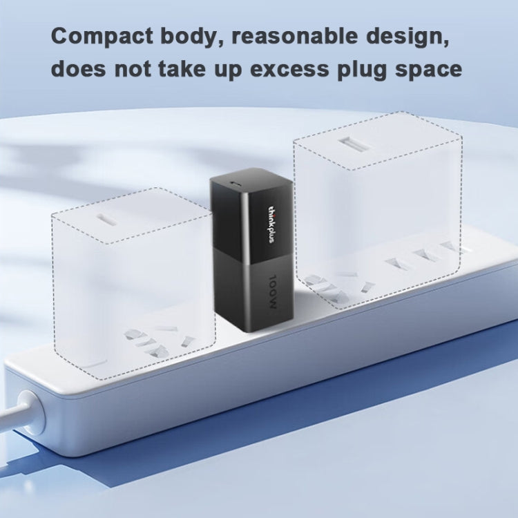 Lenovo Thinkplus 100W GaN Lipstick Power Adapter USB-C/Type-C Fast Charger,CN Plug by Lenovo