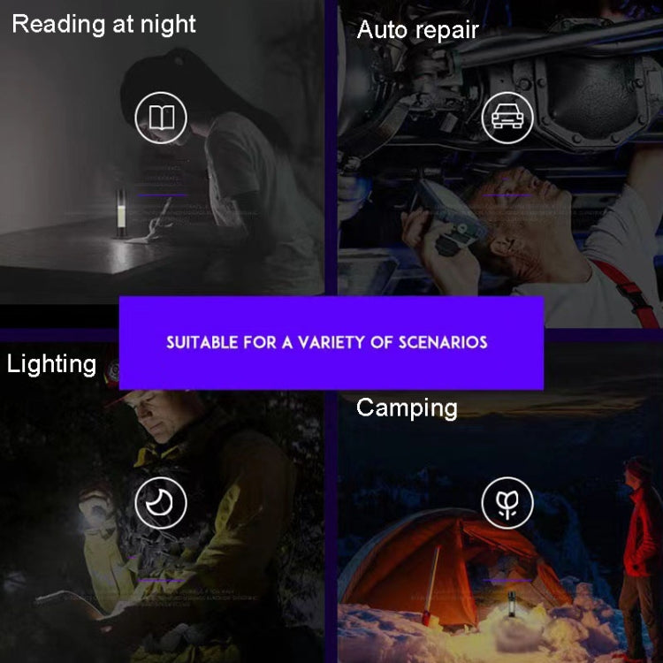 Mini Portable Flashlight Strong Light Charging Durable LED Light by buy2fix