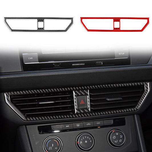 For Volkswagen Sagitar 2019-2023 2pcs /Set A Model Left-hand Drive Central Control Air Outlet Sticker(Red) - Car Interior Mouldings by buy2fix | Online Shopping UK | buy2fix