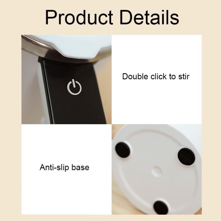 JB-01 Intelligent Temperature Measuring Magnetic LCD Digital Display Automatic Mixing Cup(White) - Coffee Machine & Accessories by buy2fix | Online Shopping UK | buy2fix