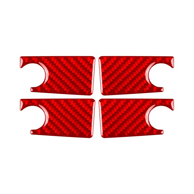 For Mercedes-Benz G-Class W463 4pcs /Set Inner Door Bowl Sticker(Red) - Car Interior Mouldings by buy2fix | Online Shopping UK | buy2fix