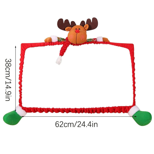 F-W233 Elk Model 3D Cartoon Dust Protection Computer Sleeve Christmas Decoration Supplies by buy2fix