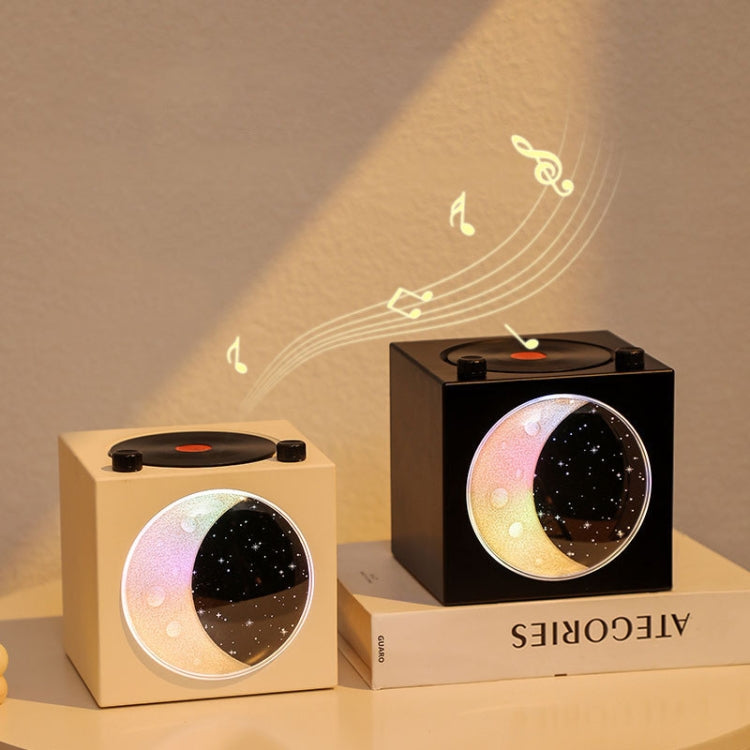 Moon Starry Sky Atmosphere Light Bluetooth Speaker Vinyl Record Audio(Pink) - Desktop Speaker by buy2fix | Online Shopping UK | buy2fix
