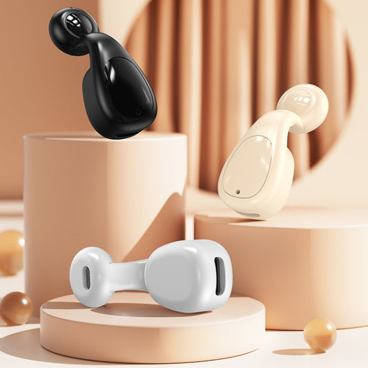 Semi-In-Ear Bluetooth Earphones Gaming And Sports Wireless Earphone, Packing: Box(Skin Color) by buy2fix