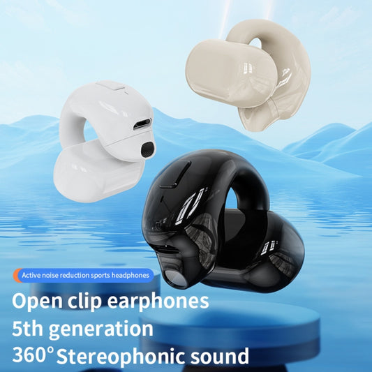 Clip-On Single Ear Bluetooth Earphone Wireless Earphone For Sports And Gaming, Packing: Box(Black) by buy2fix