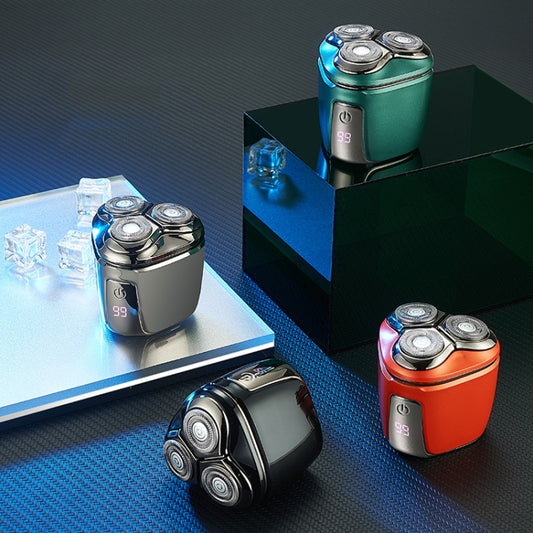 Mini Magnetic Head Shaver Smart LED Display Electric Shaver, Color: Black by buy2fix