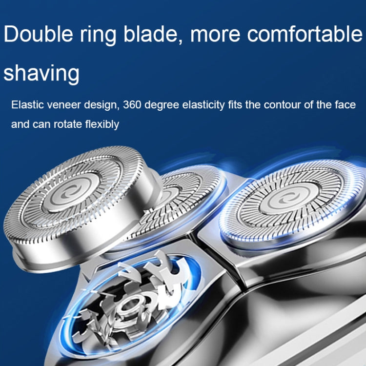 Mini Magnetic Head Shaver Smart LED Display Electric Shaver, Color: Gun-color - Shavers & Accessories by buy2fix | Online Shopping UK | buy2fix