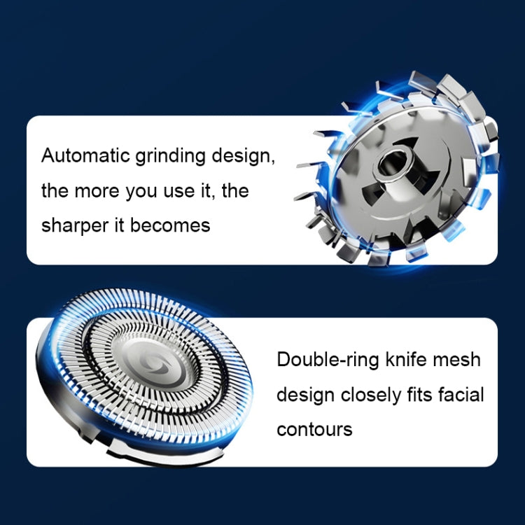Mini Magnetic Head Shaver Smart LED Display Electric Shaver, Color: Gun-color - Shavers & Accessories by buy2fix | Online Shopping UK | buy2fix