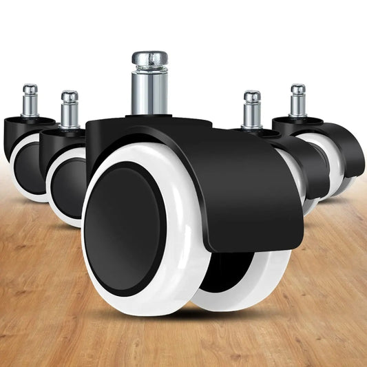 2 Inch 11 x 22mm Plunger Swivel Casters Chair Replacement Wheels(Gray) by buy2fix