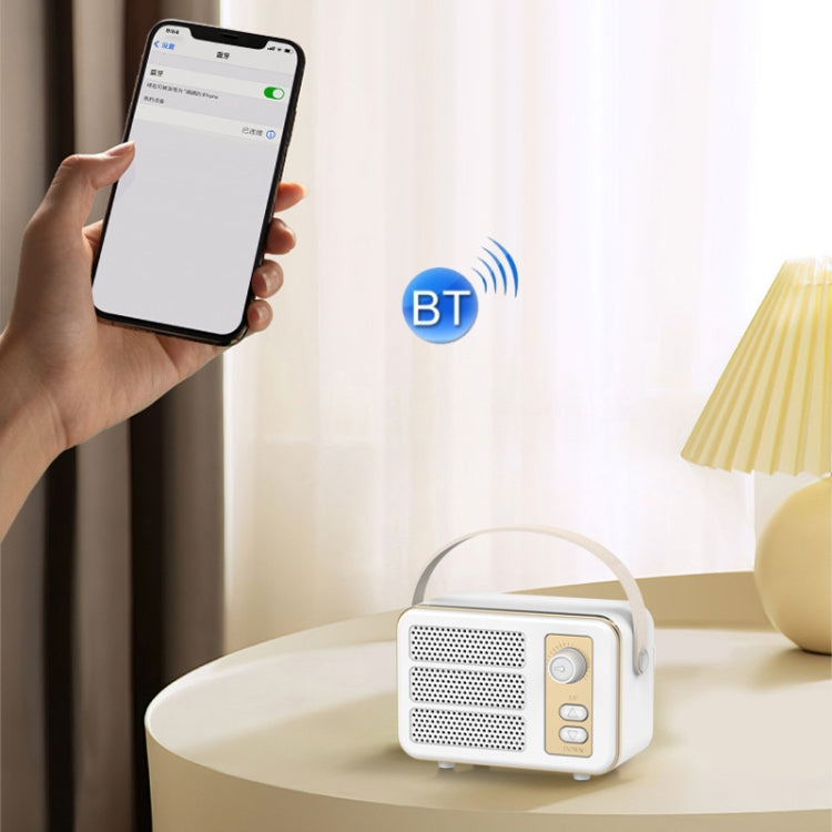 Mini Retro HIFI Level Stereo Sound Handheld Portable Bluetooth Speaker, Color: Green - Mini Speaker by buy2fix | Online Shopping UK | buy2fix