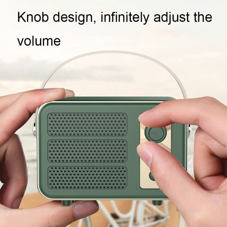 Mini Retro HIFI Level Stereo Sound Handheld Portable Bluetooth Speaker, Color: Purple - Mini Speaker by buy2fix | Online Shopping UK | buy2fix