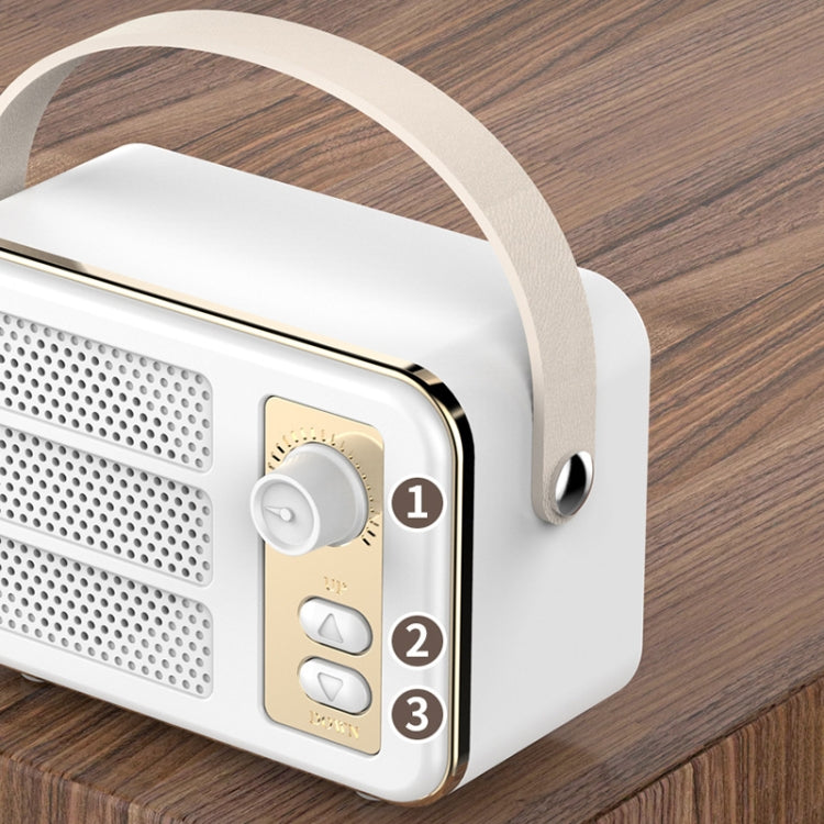 Mini Retro HIFI Level Stereo Sound Handheld Portable Bluetooth Speaker, Color: Green - Mini Speaker by buy2fix | Online Shopping UK | buy2fix