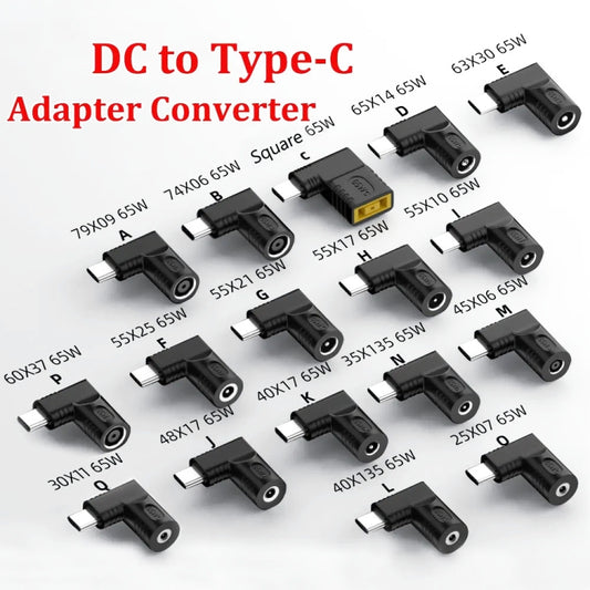 3.5x1.35mm N 65W Female To Type-C Male DC Power To PD Power Laptop Multifunction Adapter - Universal Power Adapter by buy2fix | Online Shopping UK | buy2fix