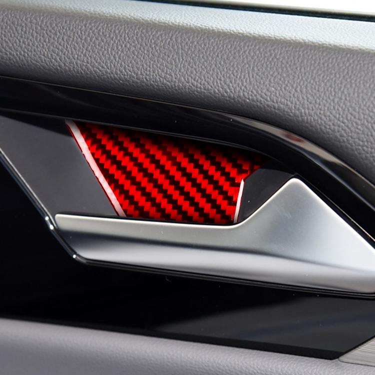 For Volkswagen Sagitar 2019-2023 4pcs /Set Left-hand Drive Door Inner Bowl Sticker(Red) - Car Interior Mouldings by buy2fix | Online Shopping UK | buy2fix