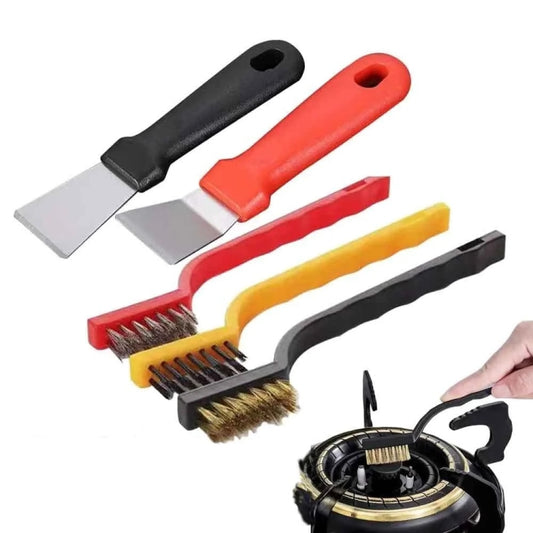 5pcs /Set Multifunctional Kitchen Stove Cleaning Brush Set Range Hood Sink Gap Brush by buy2fix