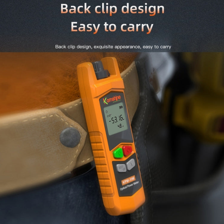 Komshine High Precision Optical Power Meter Mini Fiber Optic Light Attenuation Tester With LED, Specification: A-G/-70dBM to +6DBM by Komshine